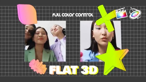 Flat 3D Pop Intro New