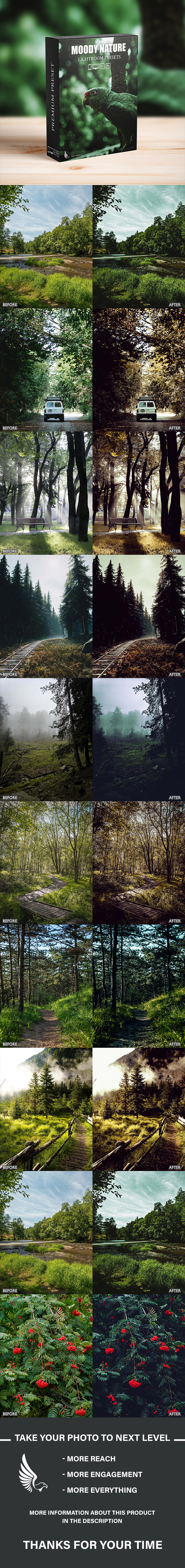 [DOWNLOAD]Landscape and Nature dark green Lightroom Presets