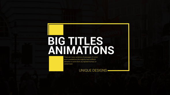 Big Title Animations