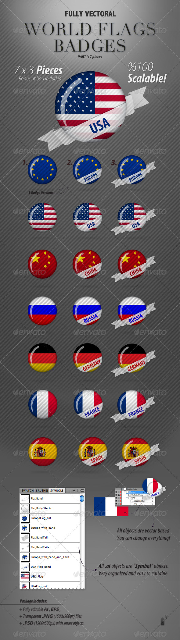 World Flags Part I - Miscellaneous Graphics