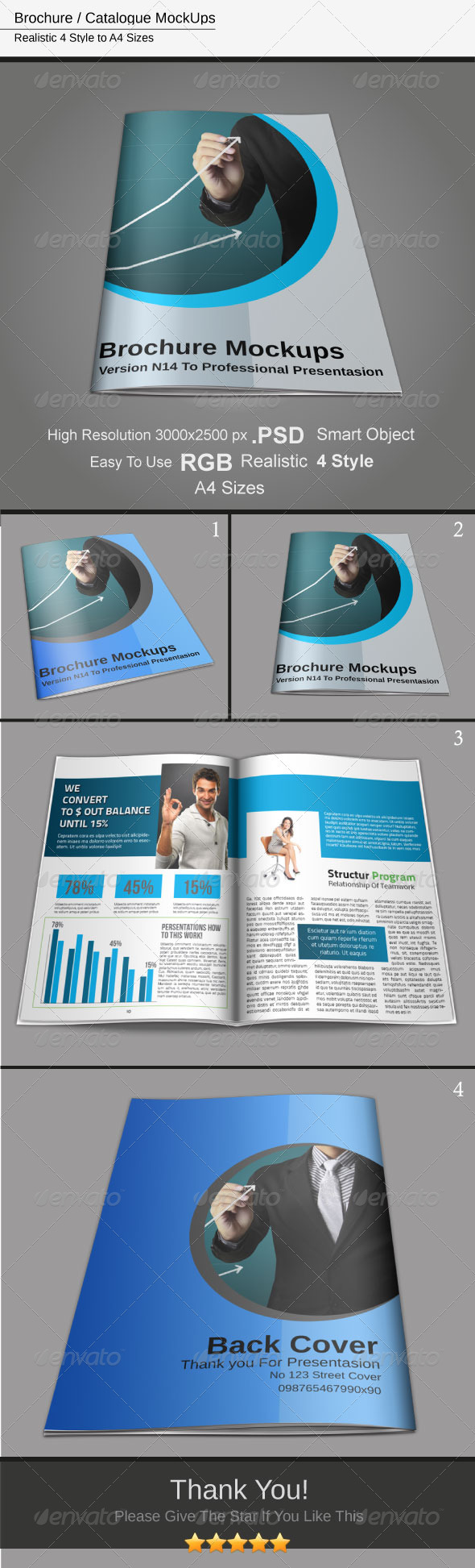 Brochure / Catalogue Mockups - Brochures Print