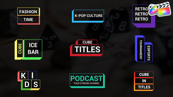 Cube Titles for FCPX