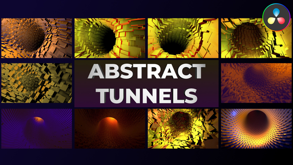 Abstract Tunnels for DaVinci Resolve