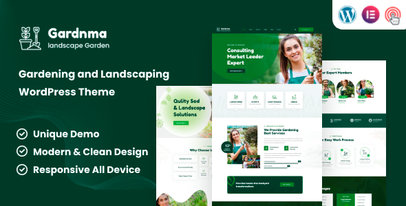 Gardnma - Gardening and Landscaping WordPress Theme