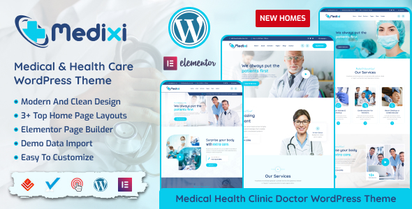 Medixi - Doctor & Medical Care WordPress Theme