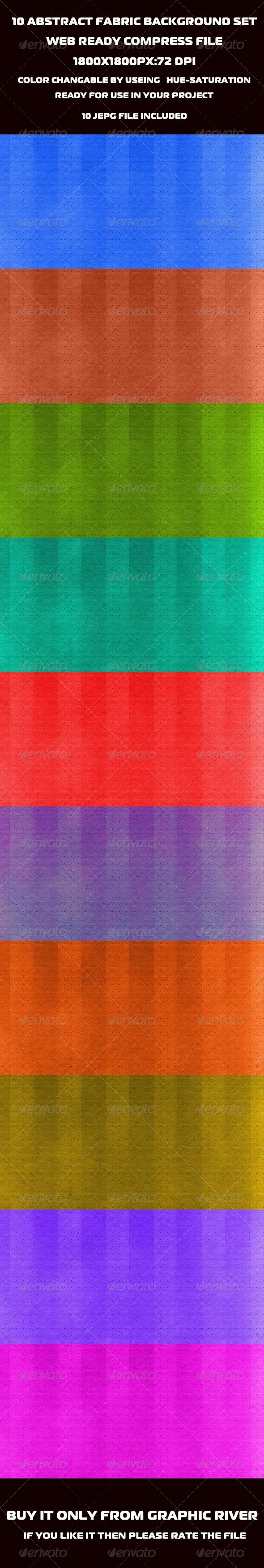 Abstract Fabric Background Set. - Miscellaneous Backgrounds