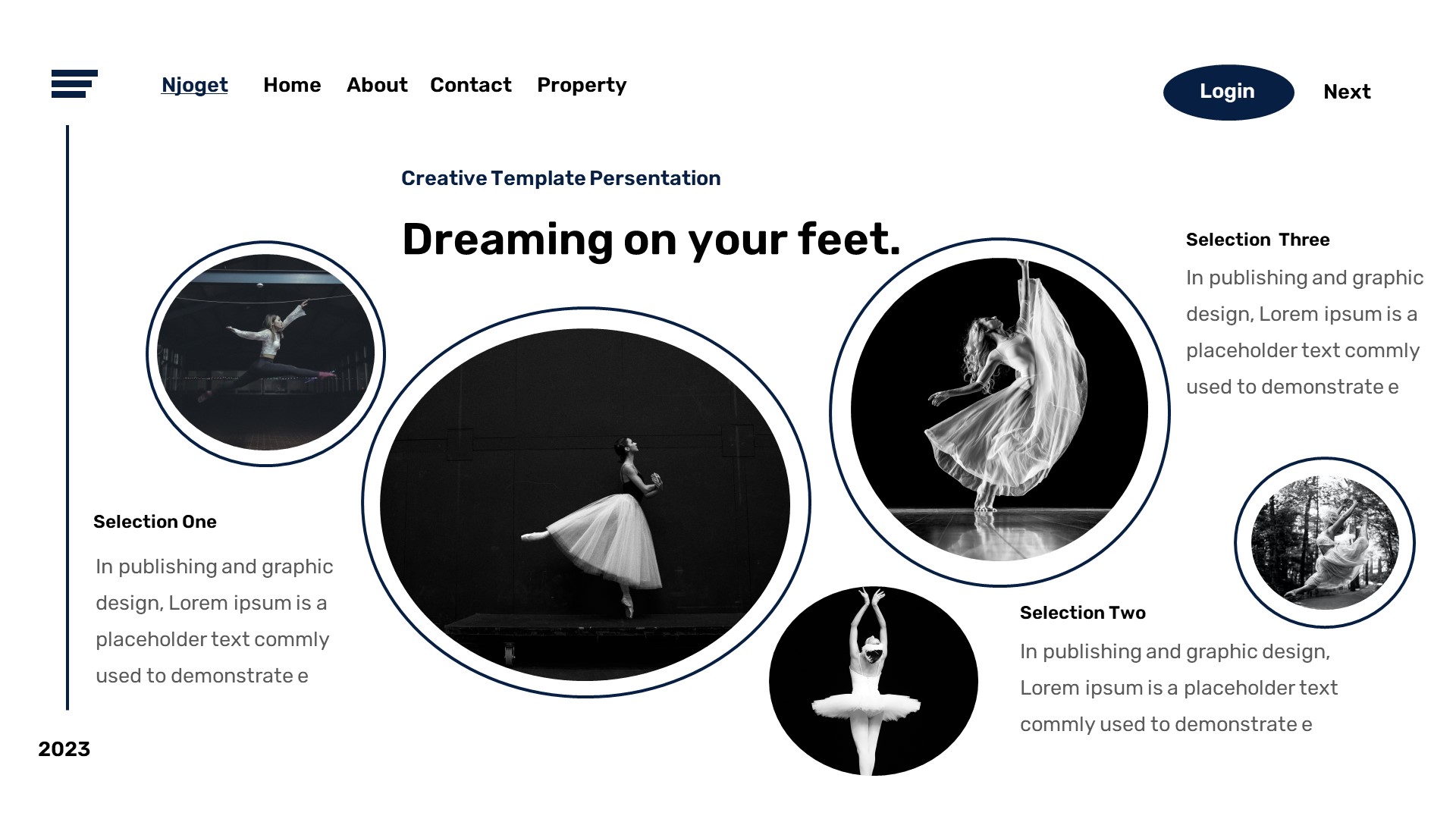 Njoget - Bae Dance Keynote Template, Presentation Templates | GraphicRiver