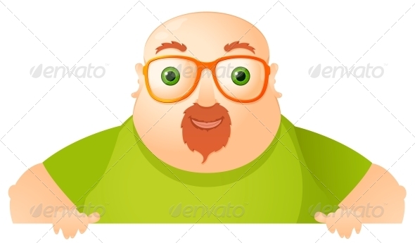 Cheerful Chubby Man - Miscellaneous Characters