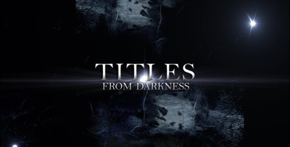 Titles From Darkness - VideoHive 2950829