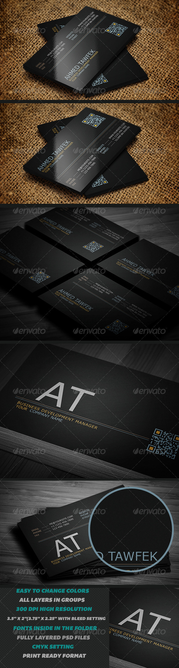 Creative Black Business Cards - Creative Business Cards