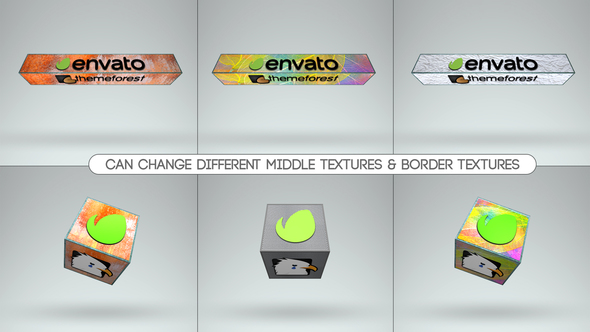 3D Textured Logo Boxes Premiere Pro Premiere Pro template preview