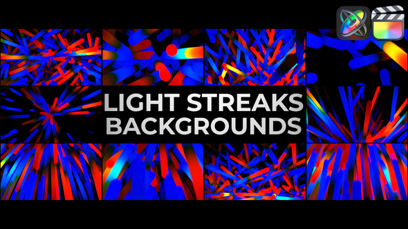 Light Streaks Backgrounds for FCPX