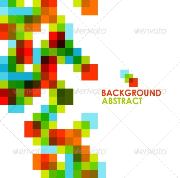 Pixelated Abstract Background - Backgrounds Business