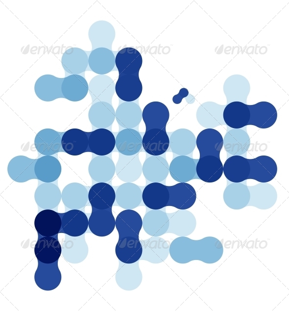 Blue modern geometric abstract background - Backgrounds Business