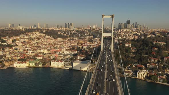 Bosphorus Bridge Aerial Video