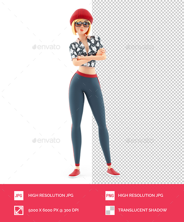 [DOWNLOAD]3D Fashion Girl Arms Crossed