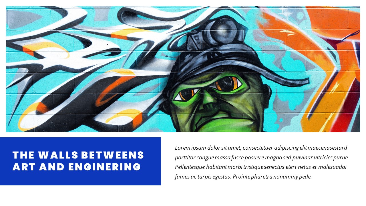 Gravit - Pop Art & Graffiti Powerpoint Template, Presentation Templates