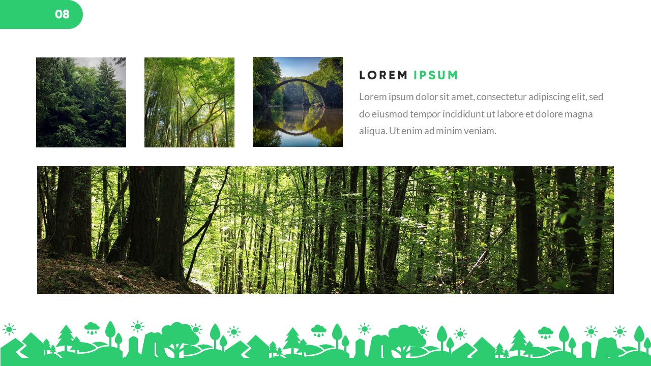 Grenia - Minimalist Tropical Google Slides Template, Presentation Templates