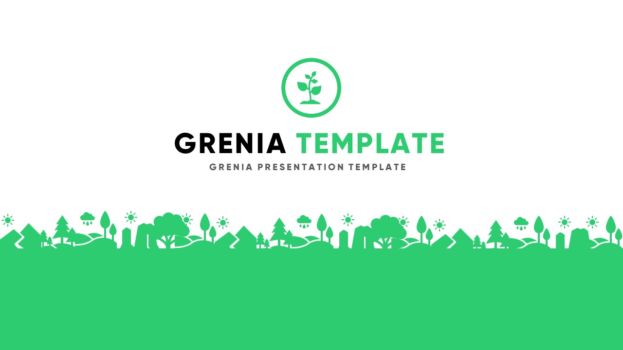 Grenia - Minimalist Tropical Google Slides Template, Presentation Templates