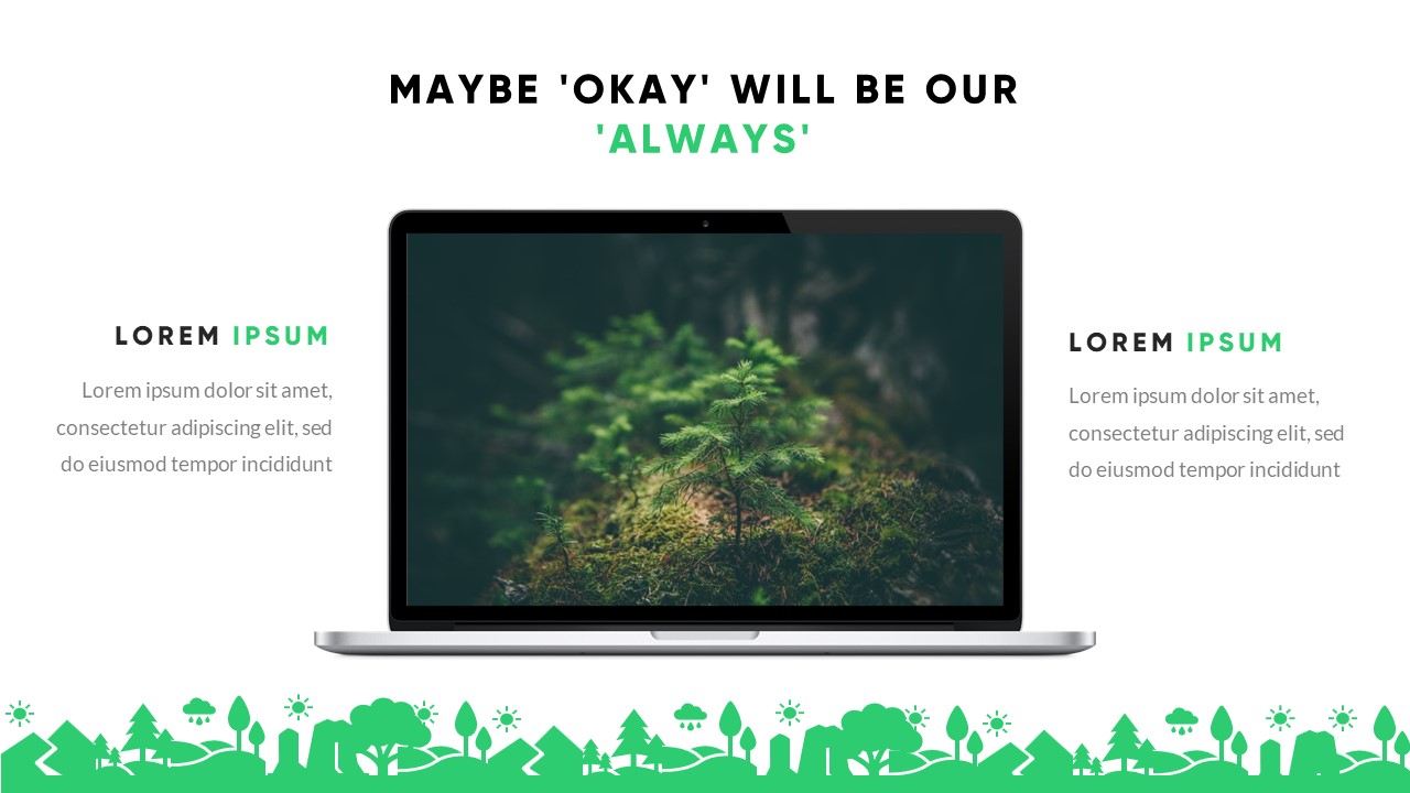 Grenia - Minimalist Tropical Google Slides Template, Presentation Templates