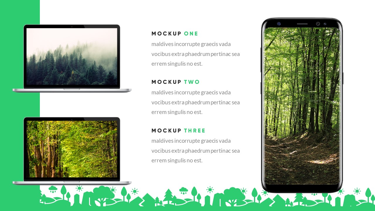 Grenia - Minimalist Tropical Google Slides Template, Presentation Templates