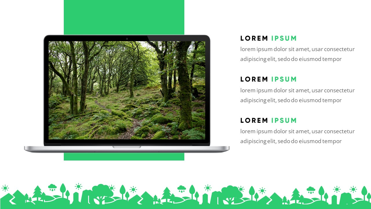 Grenia - Minimalist Tropical Google Slides Template, Presentation Templates