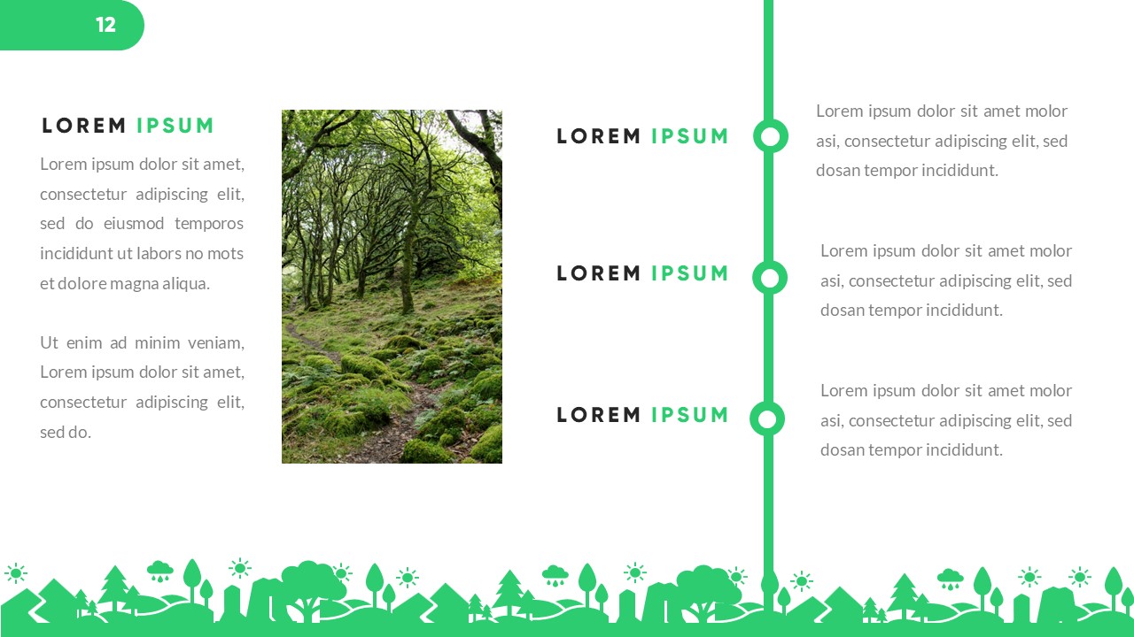 Grenia - Minimalist Tropical Powerpoint Template, Presentation Templates