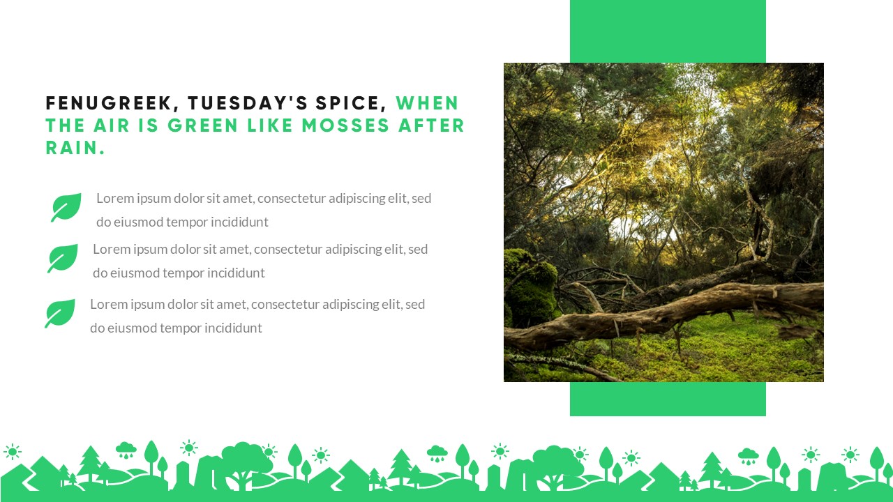 Grenia - Minimalist Tropical Powerpoint Template, Presentation Templates