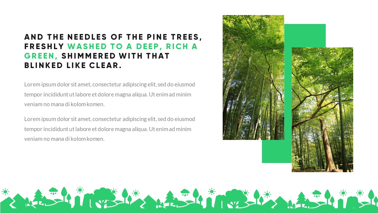 Grenia - Minimalist Tropical Powerpoint Template, Presentation Templates