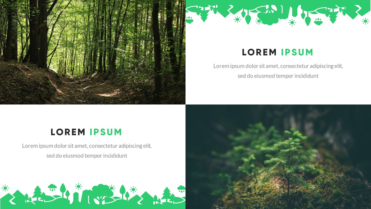 Grenia - Minimalist Tropical Powerpoint Template, Presentation Templates