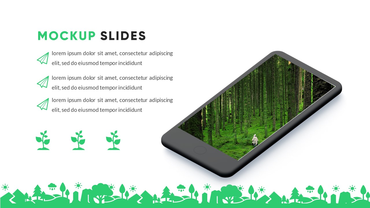 Grenia - Minimalist Tropical Powerpoint Template, Presentation Templates