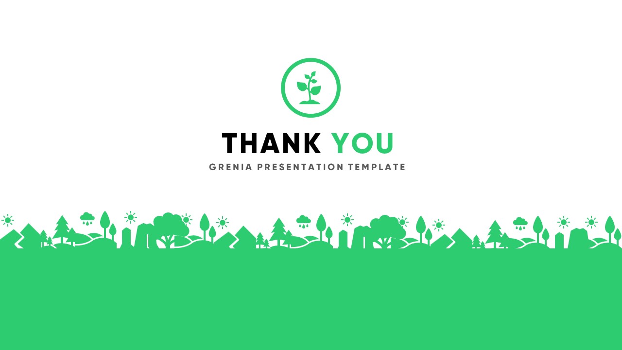 Grenia - Minimalist Tropical Powerpoint Template, Presentation Templates