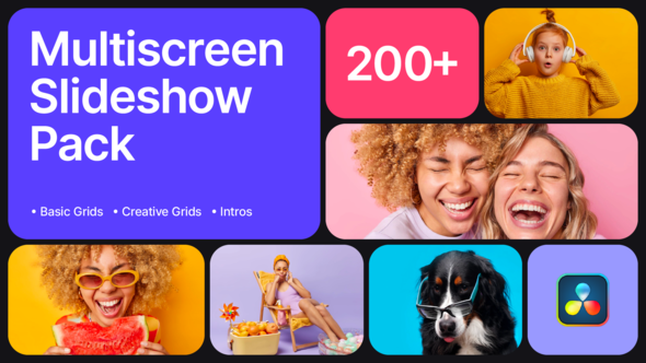 Multiscreen Slideshow Pack | DaVinci Resolve