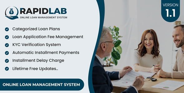 RapidLab  Online Loan Management System