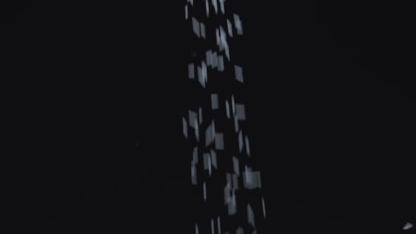 Rice Is Falling Down On Black Background alt