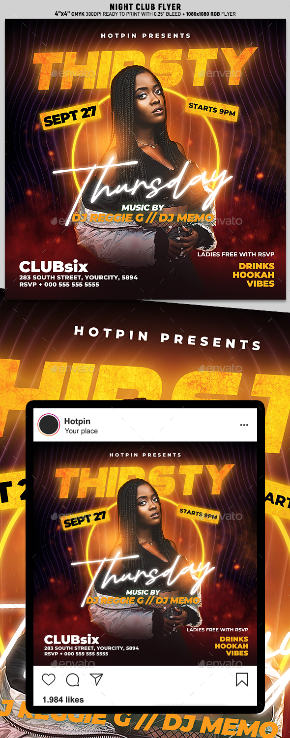 Night Club Flyer Template Preview