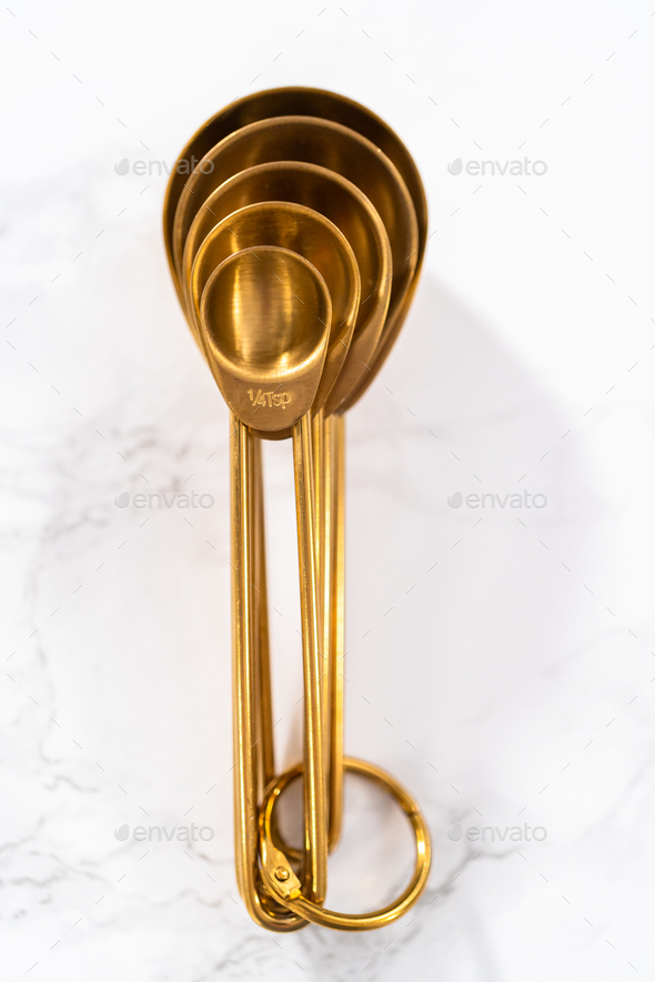 Measuring cups and spoons Stock Photo by arina-habich