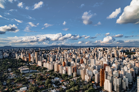 Big city and private sector. Sao Paulo