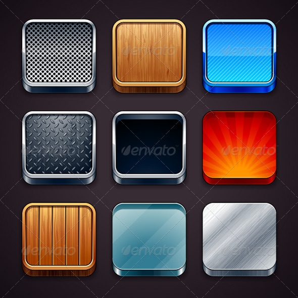 High detailed apps icons - Backgrounds Business