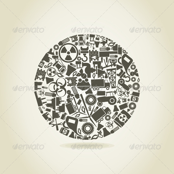 Industry a sphere - Abstract Conceptual