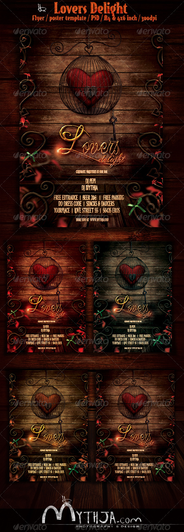 Lovers Delight - Valentines Event Flyer/Poster - Events Flyers