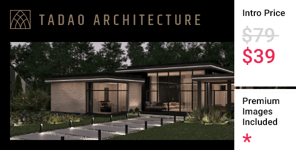 Tadao - Architecture and Interior Design Theme