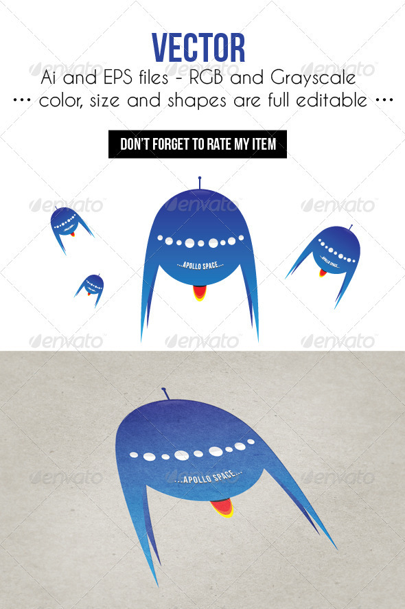 Blue Rocket - Travel Conceptual