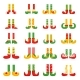 Elves Legs Christmas Dwarf Feet in Pants and