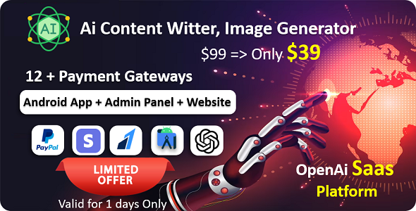 Duet AI  - Open AI | Ai Image & Text, Code, Content Creator as SaaS | 12+ Payment Gateway