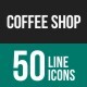 Coffee Shop Line Icons