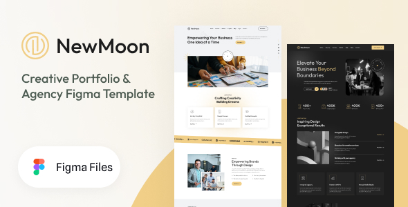 NewMoon - Creative Portfolio & Agency Figma Template