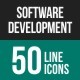 Software Development Line Icons