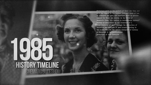 History Timeline Slideshow - Pictures from the Past Video Displays template preview