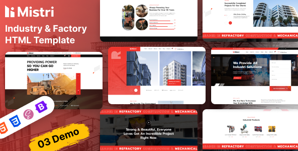 Mistri – Factory & Industrial HTML Template